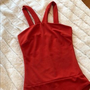 Red bodysuit